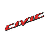 3D Metal Car Emblem Badge Sticker for Civic Logo Rear Tail Trunk Letter Stickers Decals Auto Accessories Car Styling