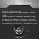 Buick Metal Carbon Fiber Car Rear Sticker Shield Trunk Emblem Badge Decal