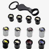 4pcs/set Chevrolet Corvette Logo Car Air Valve Stem Caps Auto Tyre Valve Covers