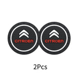 2pcs/set Citroen PVC Car Water Coaster Cup Mat