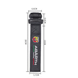 Abarth Carbon Fiber Car Front Bumper Trailer Belt Towing Rope