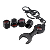 4pcs/set Subaru STI Logo Car Air Valve Stem Cap Auto Tyre Valve Covers with Wrench