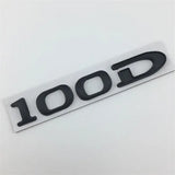 Tesla 75D 85D 90D 100D Letter Metal Car Rear Sticker Decal Emblem Badge