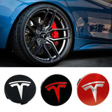 4pcs/set 56mm Tesla ABS Car Wheel Hub Center Caps Covers