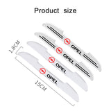 4pcs Opel Car Door Bumper Strip Anti-collision Protection Sticker
