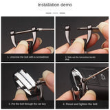 Cadillac PU Leather Car Logo Keychain