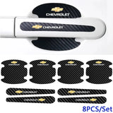 Chevrolet Carbon Fiber Car Door Bowl Handle Anti-collision Protective Stickers Scratches Film