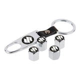 4pcs/set Suzuki Car Air Valve Stem Cap Auto Tyre Valve Covers with Keychain