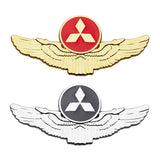 Mitsubishi Metal Wings Car Rear Sticker Auto Window Emblem Badge Decal