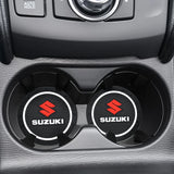 2pcs/set Suzuki PVC Car Water Coaster Cup Mat