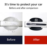 Mazda Carbon Fiber Car Door Bowl Handle Anti-collision Protective Stickers Scratches Film