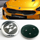 7.6cm KIA E Logo Stinger GT Line 2017-2018 86330J5100 86311J5000 ABS Car Front Hood Emblem Badge Sticker Decal