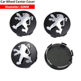 4pcs/set 60mm Peugeot ABS Car Wheel Hub Center Caps Covers