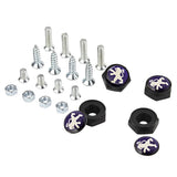 4pcs/set Peugeot Logo Stainless Steel Car License Plate Bolts