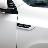 Car Fender Badge Trunk Sticker for Land Cruiser 200 100 70 80 120 150 Prado Rav4 Prius CHR Side Emblem Decal Accessories