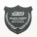 Honda Mugen Metal Carbon Fiber Car Rear Sticker Shield Trunk Emblem Badge Decal