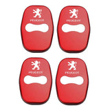 4pcs/set Peugeot Stainless Steel Car Door Lock Cover Protection