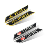 2pcs Toyota Car Fender Side Stickers Trunk Anti-scratch Decal
