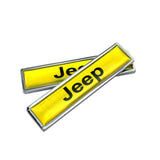 2pcs/set Jeep Logo Metal Car Side Sticker Auto Emblem Badge