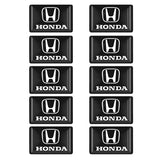 10pcs Honda Mugen Logo Epoxy Car Armrest Button Sticker