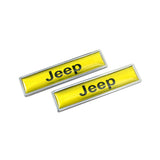 2pcs/set Jeep Logo Metal Car Side Sticker Auto Emblem Badge