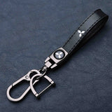 Mitsubishi PU Leather Car Keyring Keychain