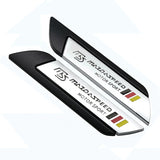 2pcs Mazda MS Mazdaspeed Logo Metal Car Side Sticker Emblem Badge Decal Auto Body Decoration