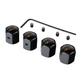 4pcs/set Mitsubishi Ralliart Anti-Theft Car Air Valve Stem Cap Auto Tyre Valve Covers
