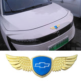 Chevrolet Logo Metal Wings Car Front Hood Bonnet Center Sticker Emblem