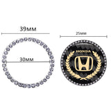 Honda Carbon Fiber Car Engine One-click Start Stop Button Cover Sticker