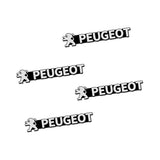 4pcs/set Peugeot 206 207 208 307 308 407 508 2008 3008 4008 5008 Metal Car Stereo Sticker Auto Audio Emblem Decal