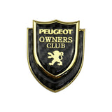 Peugeot Shield Carbon Fiber Car Rear Sticker Window Emblem Badge Decal
