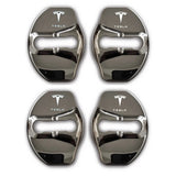 4pcs/set Tesla Stainless Steel Car Door Lock Cover Protection