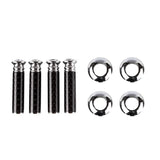 4pcs/set Vespa Logo Carbon Fiber Car Door Bolt Lock Pins Gate Lock Screws