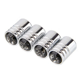 4pcs/set Peugeot Logo Car Air Valve Stem Caps Auto Tyre Valve Covers