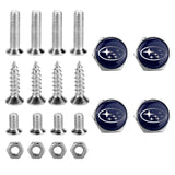 4pcs/set Subaru STI Logo Stainless Steel Car License Plate Bolts