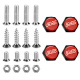 4pcs/set Subaru STI Logo Stainless Steel Car License Plate Bolts