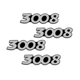 4pcs/set Peugeot 206 207 208 307 308 407 508 2008 3008 4008 5008 Metal Car Stereo Sticker Auto Audio Emblem Decal