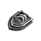 Citroen Shield Carbon Fiber Car Rear Sticker Window Emblem Badge Decal