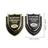 Land Rover Shield Carbon Fiber Car Rear Sticker Window Emblem Badge Decal