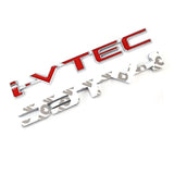 For City CB400 CB750 I-VTEC VFR800 Civic Accord Odyssey CRV SUV Spirior 3D Metal Car Sticker VTEC Logo Emblem Badge Decals