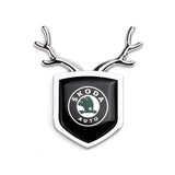 Skoda ABS Deer Car Rear Sticker Shield Trunk Emblem Badge Decal