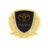 Toyota Metal Diamond Car Rear Sticker Auto Window Emblem Badge Decal