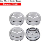 4pcs/set 52/56/60mm Mazda Car Wheel Center Hub Caps Hub Covers