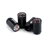 4pcs/set Ford Mustang Wolf Logo Sport Matte Car Air Valve Stem Caps Auto Tyre Valve Covers