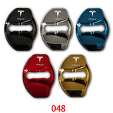 4pcs/set Tesla Stainless Steel Car Door Lock Cover Protection