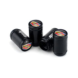 4pcs/set Cadillac Logo Sport Matte Car Air Valve Stem Caps Auto Tyre Valve Covers