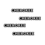 4pcs/set Jeep Cherokee Renegade Metal Car Stereo Sticker Auto Audio Emblem Decal