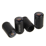 4pcs/set Cadillac Logo Matte Car Air Valve Stem Caps Auto Tyre Valve Covers