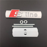 Audi Sline Logo Metal Car Front Grille Emblem Badge
